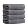 JML Microfiber Bath Towel Set, 27" x 55", 4 Pack, Grey