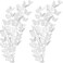 Bememo 72 Pcs 3D Butterfly Wall Decals, 3 Sizes, White