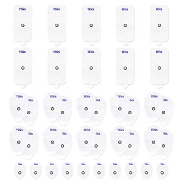 Discount TENS 3.5mm Snap Electrode Assortment, 40 Pack