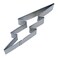 CybrTrayd RM Lightning Bolt 5" Cookie Cutter, Metallic
