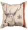 Primitives by Kathy Holiday Snowflake Deer Throw Pillow