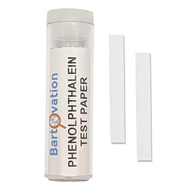 Bartovation Phenolphthalein Test Paper Strips, 100-Pack