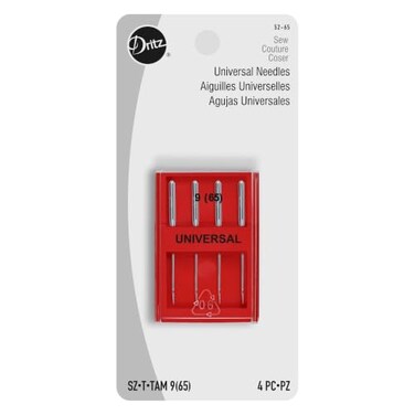 Dritz Universal Machine Needles, Size 9, 4 Count, Nickel