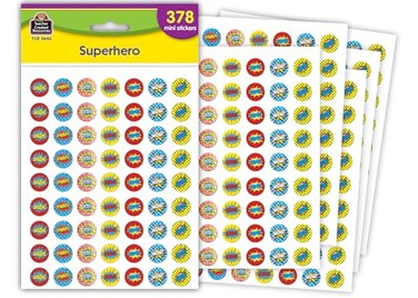 Teacher Created Resources Superhero Mini Stickers (5642