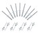 Jersvimc 50Pcs 3/16" x 3/4" Trifold Exploding Pop Rivets