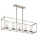 Kichler Crosby 5-Light Linear Chandelier, Brushed Nickel