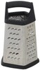 Winco 5 Sides Black 5-Sided Grater with Soft Grip Handle