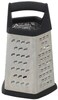 Winco 5 Sides Black 5-Sided Grater with Soft Grip Handle