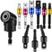 Moxweyeni 10 Pcs Drill Bit Sockets Adapter Extension Set