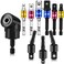 Moxweyeni 10 Pcs Drill Bit Sockets Adapter Extension Set