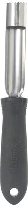 Winco Black Stainless Steel Apple Corer, Soft Grip Handle