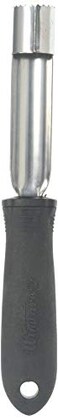 Winco Black Stainless Steel Apple Corer, Soft Grip Handle