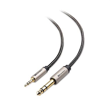 Cable Matters Braided 3.5mm to 1/4 Inch Audio Cable, 10ft