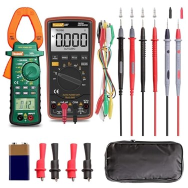 Thsinde Auto Ranging Digital MultimeterClamp Ammeter Combo Kit