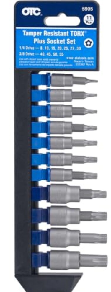 OTC 5905 Tamper-Resistant TORX Plus Socket Set - 11-Piece