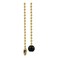 GE Beaded Pull Chain with Wooden Ball, 3ft, Brushed Brass