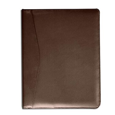 Dacasso Leather Standard Padfolio, Chocolate Brown (E3401