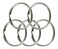 Lucky Line 3" Nickel Plated Split Ring, 25 per Box (79100