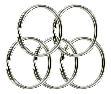 Lucky Line 3" Nickel Plated Split Ring, 25 per Box (79100