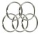 Lucky Line 3" Nickel Plated Split Ring, 25 per Box (79100