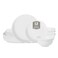 Stone Lain Virtuo 12-Piece Dinnerware Set Porcelain, White