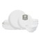 Stone Lain Virtuo 12-Piece Dinnerware Set Porcelain, White