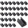 Bivethoi Plastic Chair Feet Protectors, 10mm, Black, 30PCS
