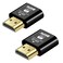 BKFK 2 Pack HDMI Dummy Plug 4K@60Hz, 2K@60Hz EDID Emulator