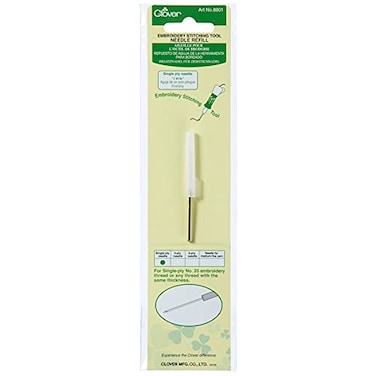 Clover Embroidery Stitching Tool Needle Refill - Single Ply
