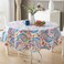 Newbridge Boho Chic Paisley Vinyl Tablecloth, 70 Inch Round