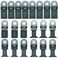TopsTools 20pcs UNK20 Mixed Oscillating Multitool Blade Kit