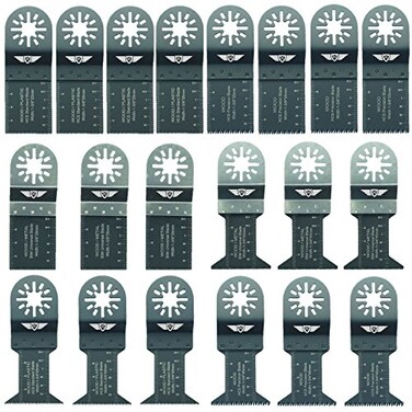 TopsTools 20pcs UNK20 Mixed Oscillating Multitool Blade Kit
