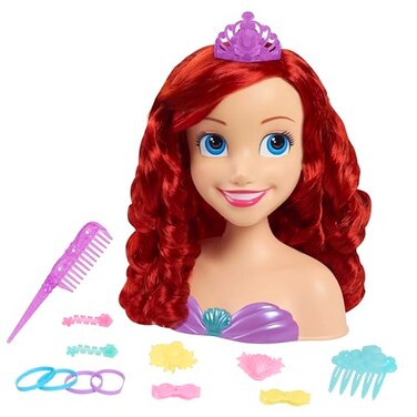 Disney Princess Ariel Styling Head, 14-pieces, Pretend Play