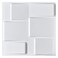 Art3d 19.7" x 19.7" (Pack of 12Wall Panel Rectangle, White