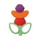 Infantino Lil' Nibbles Textured Silicone Teether Fruit Kabob