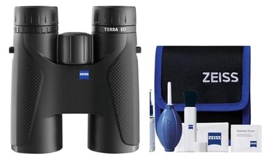 Zeiss 10x42 Terra ED BinocularsCleaning Kit Combo (Black