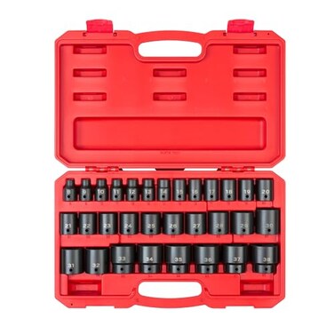 TEKTON 1/2 Inch Drive Impact Socket Set, 31-PieceSID92327