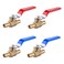 EFIELD 4Pcs 1/2" PEX Barb Crimp Brass Ball Valve(VALVE001-4