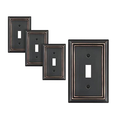 DEWENWILS Toggle Wallplates, Aged Bronze Light Switch Covers