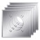 Oudain 4 Pieces Single Receptacle Wall Plate Stainless Steel