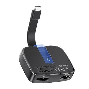 Cable Matters Portable USB C to HDMI and DisplayPort Adapter