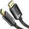 KabelDirekt – 16K DisplayPort Cable 2.1 – 10ft – DP80, Nylon