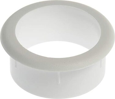 Hillman White Uncapped Desk Grommets 1-1/2 Inch" 2 Pack 59333