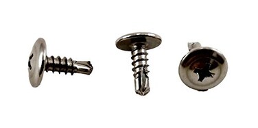 Chenango Supply8 x 1/2" 410 Stainless Wafer Head Tek Screws