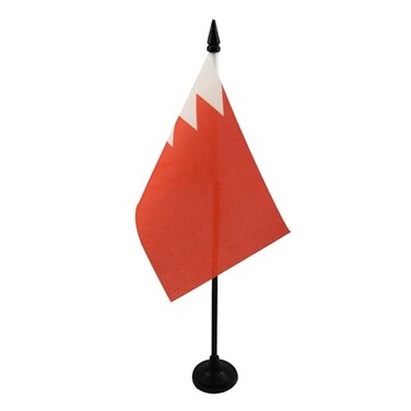 AZ FLAG Bahrain Table Flag 4x6 in 100D Polyester Plastic Base
