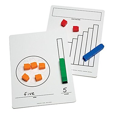Didax Educational Resources Write-On/Wipe-Off Unifix Cube Mats