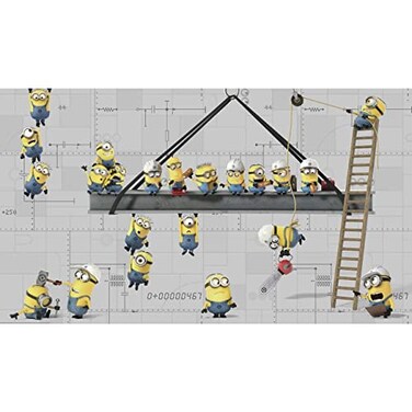 RoomMates Minions at Work Water Activated Removable Wall Mural