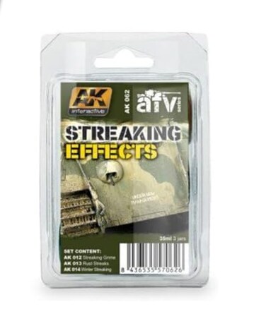 AK Interactive Streaking Effects Enamel Paint Set (12, 13, 14