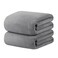 JML Bath Sheet Towels with Hanging Loop, Grey, 35"x70", 2 Pack