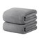 JML Bath Sheet Towels with Hanging Loop, Grey, 35"x70", 2 Pack